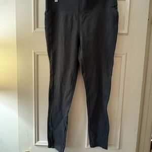 Loft Gray High-Waisted Leggings Size Medium